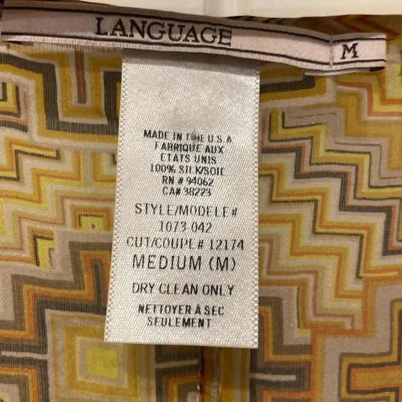 Language silk top - Picture 4 of 6
